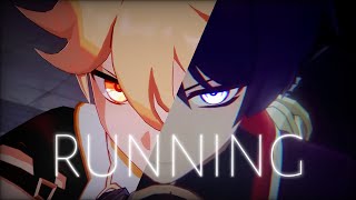 Genshin Impact 𝐀𝐌𝐕𝐆𝐌𝐕  Running Lyrics [upl. by Walling]