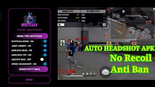 REGEDIT WHITE 444 V4  MACRO AUTO HEADSHOT FREE FIRE ANDROID  HEADSHOT APK  REGEDIT VIP [upl. by Einahpats864]