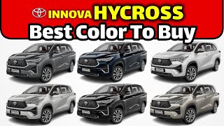 Toyota Innova Hycross Color options  Innova Hycross Best Color to buy innovahycross [upl. by Christiansen]