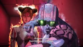 Jolyne names her Stand and beats up Gwess  Part 6 Stone Ocean Jojo [upl. by Sabas]