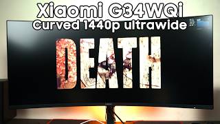 MOST AFFORDABLE curved 1440p ultrawide Xiaomi G34WQi review [upl. by Dnilazor984]