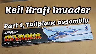 Keil kraft Invader  Part 3 Tail plane assembly keilkraft modelplane balsaplane [upl. by Peirsen]