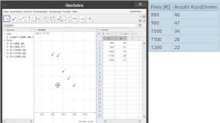 Eine Regressionsgerade mit GeoGebra erstellen [upl. by Iona745]