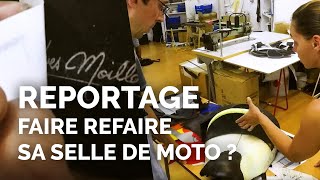 Faire refaire sa selle de moto  On visite la sellerie Yves Moillo [upl. by Enytsirk453]