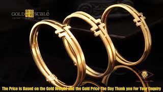 916 Gold Double TT High Polish Bangle [upl. by Gennie]