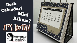 2019 Desk Calendar Turned Mini Album  Creating the Album [upl. by Serica542]