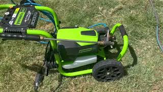 GreenWorks 3000 psi Pressure Washer  Product Review [upl. by Amie27]