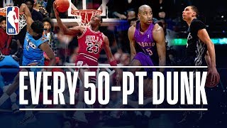 Every 50Point Dunk In NBA Dunk Contest History 19842019 [upl. by Tiat]