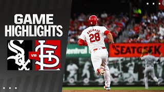 White Sox vs Cardinals Game Highlights 5324  MLB Highlights [upl. by Gerda433]