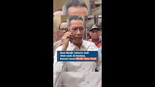 Saat Banjir Jakarta Jadi Olokolok di Medsos Ramairamai Sindir Heru Budi [upl. by Nnylirehs]