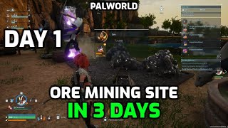 Palworld Guide  Ore Mining Site in 3 Days  Fresh Save  Day 1  Level 11 amp Catching Tombat [upl. by Lynelle]