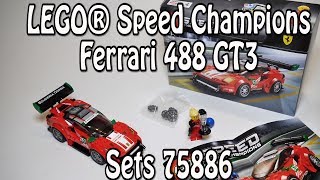 LEGO Ferrari 488 GT3 “Scuderia Corsa” Speed Champions Set 75886 [upl. by Soinski]