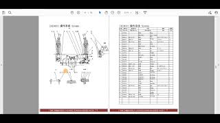 Liugong CLG 365A Parts List [upl. by Eillas]