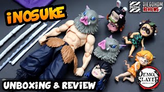 INOSUKE BUZZMOD Demon Slayer Unboxing e Review BR [upl. by Dulcinea272]