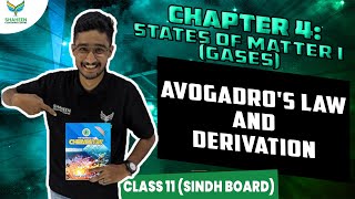 Avogadros law and DerivationClass 11Chapter 4 Chemistry shaheencoachingcenter sindhboard [upl. by Aiotal]