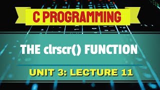 clrscr  Function in C UrduHindi [upl. by Arais800]