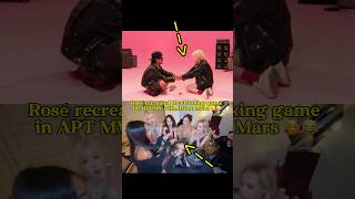 Rosé recreated the drinking game in APT MV with Bruno Mars rosé blackpink brunomars [upl. by Yelkao558]