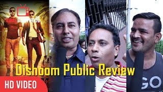 Dishoom Movie Public Review  Varun Dhawan John Abraham Jacqueline Fernandez [upl. by Kellina]