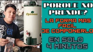 Como REPARAR un BOILER que no prende ¡¡FACIL [upl. by Ecirtam]