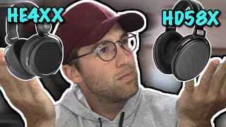 SENNHEISER HD58X vs HIFIMAN HE4XX BEST BEGINNER AUDIOPHILE HEADPHONE [upl. by Amehsat]