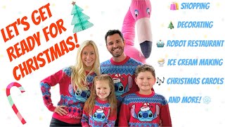 CHRISTMAS VLOG 🎄 christmastree holiday decoration family fun singer stitch silly wow [upl. by Attikin]