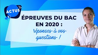 FAQ BAC 2020  oral de français contrôle continu calcul de moyenne candidats libres [upl. by Godbeare54]