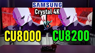 SAMSUNG CU8000 vs CU8200 Smart TVs 4K Crystal Color [upl. by Stag608]