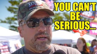 MAGA Idiots Delusional Take STUNS Interviewer Into Silence [upl. by Alrick556]