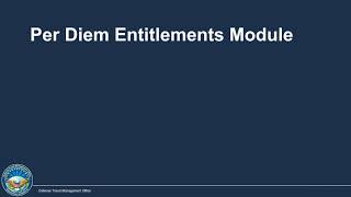 Authorizing Per Diem Expenses in DTS [upl. by Agem]