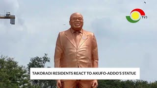 TheTrends AkufoAddo unveils statue of himself at EffiaNkwanta Hospital  Whats your take [upl. by Ilrahs586]