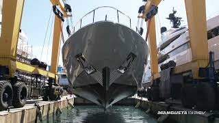 Mangusta 104REV2  The Launch  Mangusta Yachts [upl. by Clauddetta396]