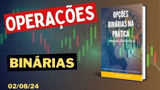 Operações Opções Binárias na Prática 02 agosto 2024 Explicado por J Menadaki [upl. by Gardal]