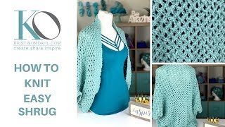 Desna Knit Shrug Left Twist and Right Twist Knitting Stitch Beautiful Lace Pattern [upl. by Innig]