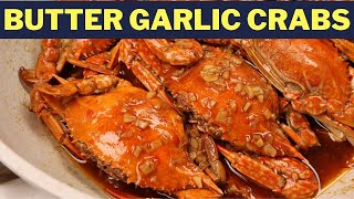 BUTTER GARLIC CRAB RECIPE  SUPER EASY AND SARAP [upl. by Zelazny]