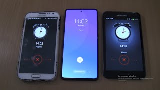 Triple Ringing Alarms at the Same Time Samsung Galaxy Note1A51Note 2 [upl. by Mayes448]