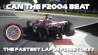 Can The F2004 With Slick Tyres Beat The Fastest Lap In F1 History [upl. by Eniortna]