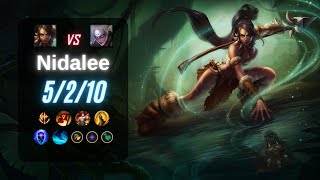 NIDALEE JUNGLE vs DIANA  EUW LoL Challenger Patch 143 [upl. by Ynetruoc256]