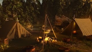 River Campsite  Relaxing Nature Sounds  2 Hours ⛺ [upl. by Elias224]