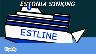 MS ESTONIA SINKING flipa Clip onueonue onueonue [upl. by Adnalu]