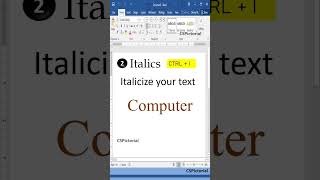 FontStyles in MS Word education computer shorts [upl. by Alakcim]