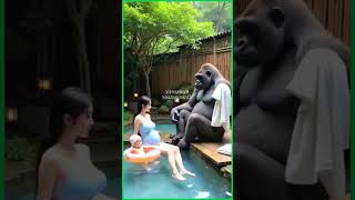 Gorillas Gentle Journey 71natureanimals explore beauty happy short shorts baby cute [upl. by Jarlath]