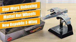 Hot Wheels Starships Select New Republic EWing Fighter  Star Wars Unboxing [upl. by Angele]