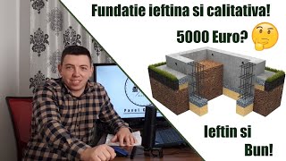 Cat costa fundatia unei casePretul materialelor si al manoperei [upl. by Arrait]