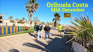 Orihuela Costa⎮Costa Blanca⎮MidDecember⎮Footpath Walking Tour Featuring La Zenia amp Playa Flamenca🎄 [upl. by Issej]