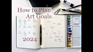 How to Plan Art Goals 2024 [upl. by Ellehcam]