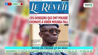 REVUE DE PRESSE 27 04 2024 [upl. by Anesusa]