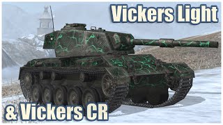 Vickers Light 105 amp Vickers Cruiser • WoT Blitz Gameplay [upl. by Liahkim]