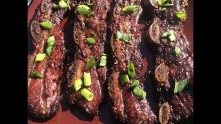 Spokane BBQ Company  Flanken cut Korean beef short ribs [upl. by Ailiec]