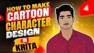 নিজেই নিজের কার্টুন ক্যারেক্টার তৈরি করুন  Create Your Own Cartoon Character in Krita Animation [upl. by Sanjiv789]