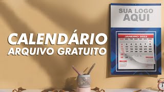 CALENDÁRIO DE PAREDE 2022  Arquivo Gratuito [upl. by Krell]